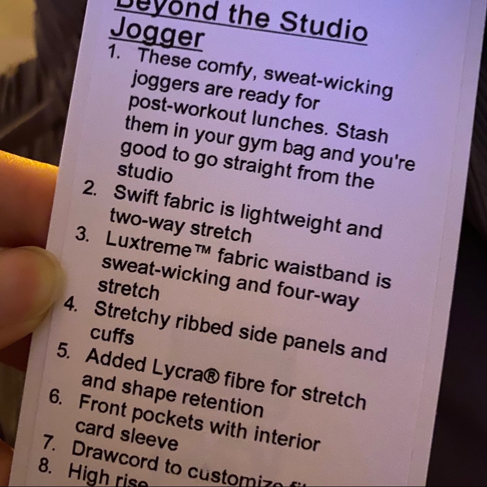 RARE NWT Lululemon Beyond the Studio Jogger - Picture 7 of 8